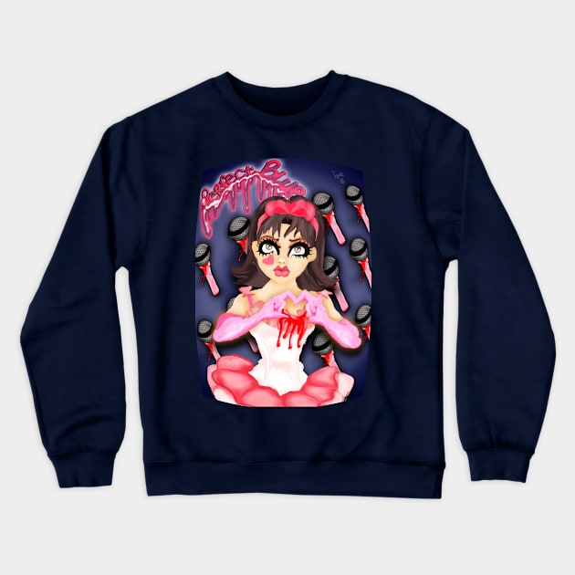 Perfect Blue Crewneck Sweatshirt by Flowersintheradiator